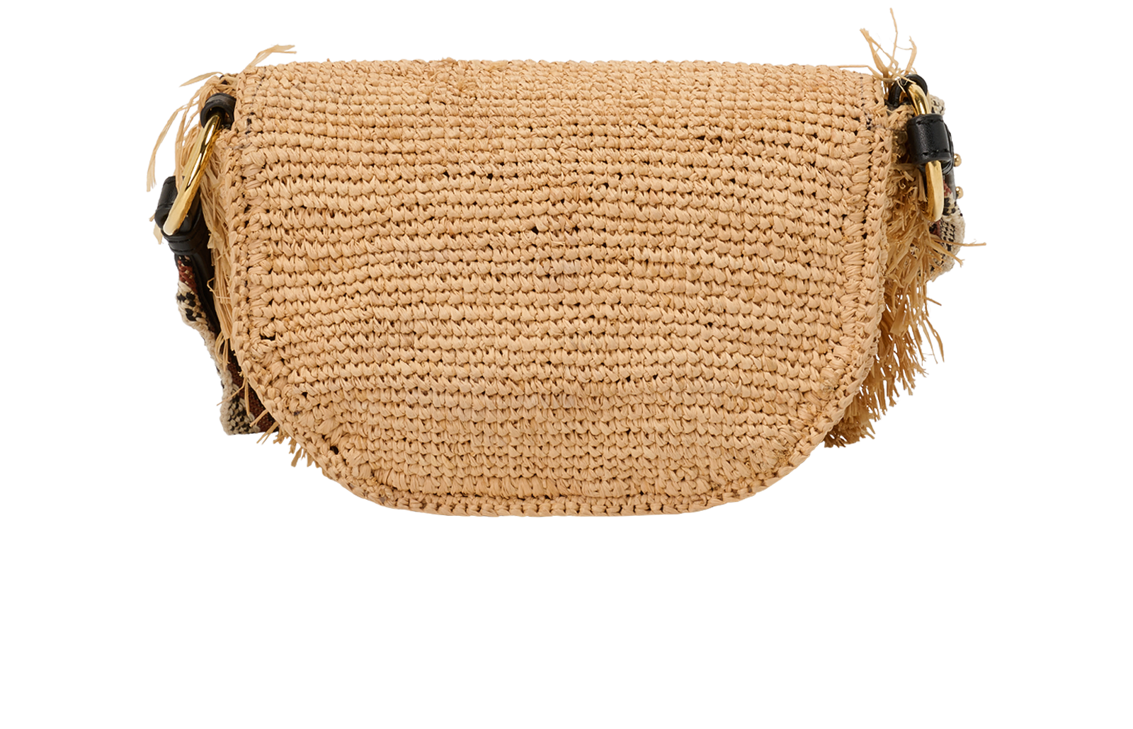 Crochet Logo Shoulder Bag, &pound;250, Handbags, Beige, Raffia, Back view